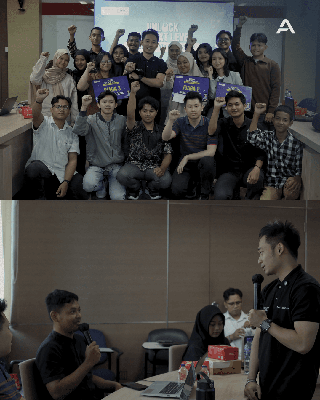 Peserta AIpreneur pada workshop Unlock the Next Level